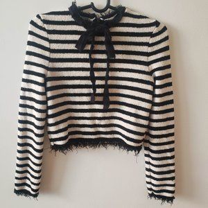 Zara Knit Long Sleeve Crop Sweater